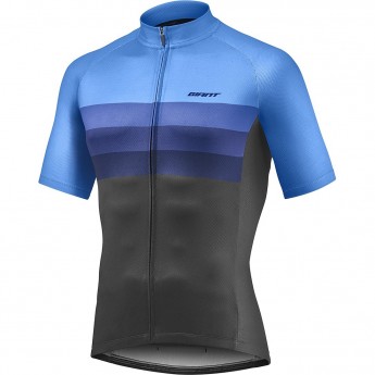 Джерси с коротким рукавом RIVAL черный/синий, размер SM/MD